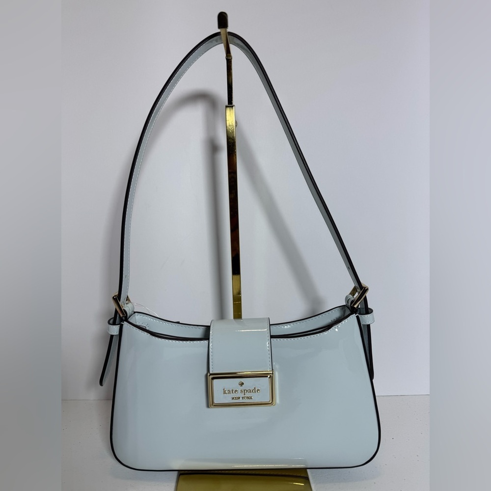 Kate Spade Glossy Pale Blue Shoulder Bag